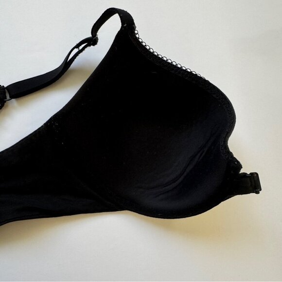 Victoria's Secret Bra Body By Victoria Lined Demi Front Closure Black Sz 32DD - Picture 7 of 11